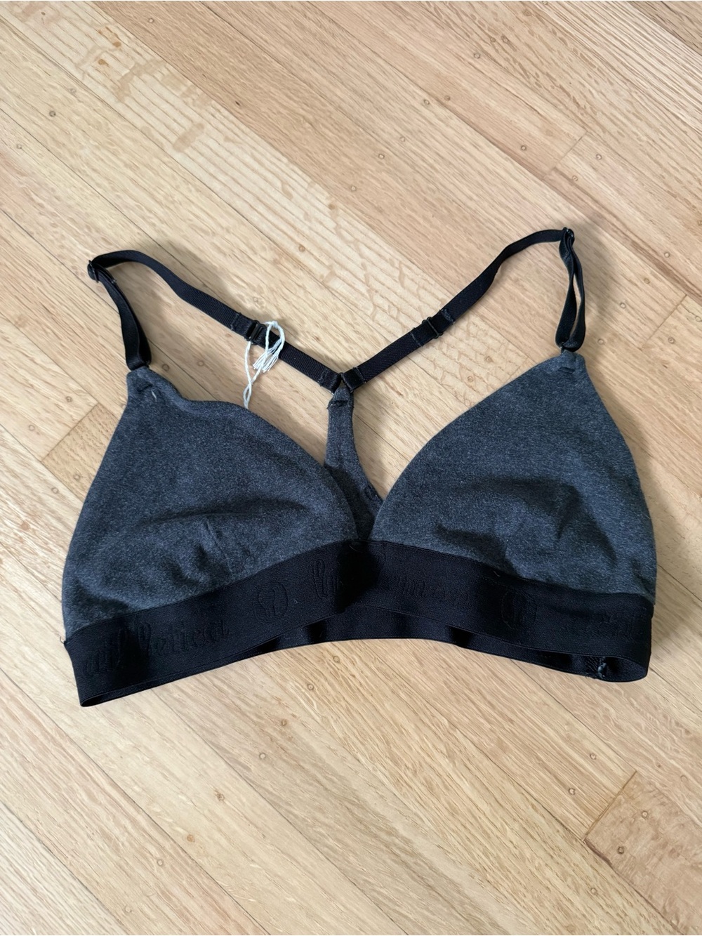 lululemon athletica Charcoal Gray Wireless Triangle Bralette with T-Back